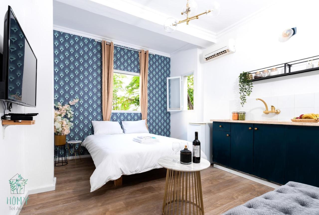 Stylish Studio Apartments On Dizengoff By Homy テル・アビブ エクステリア 写真