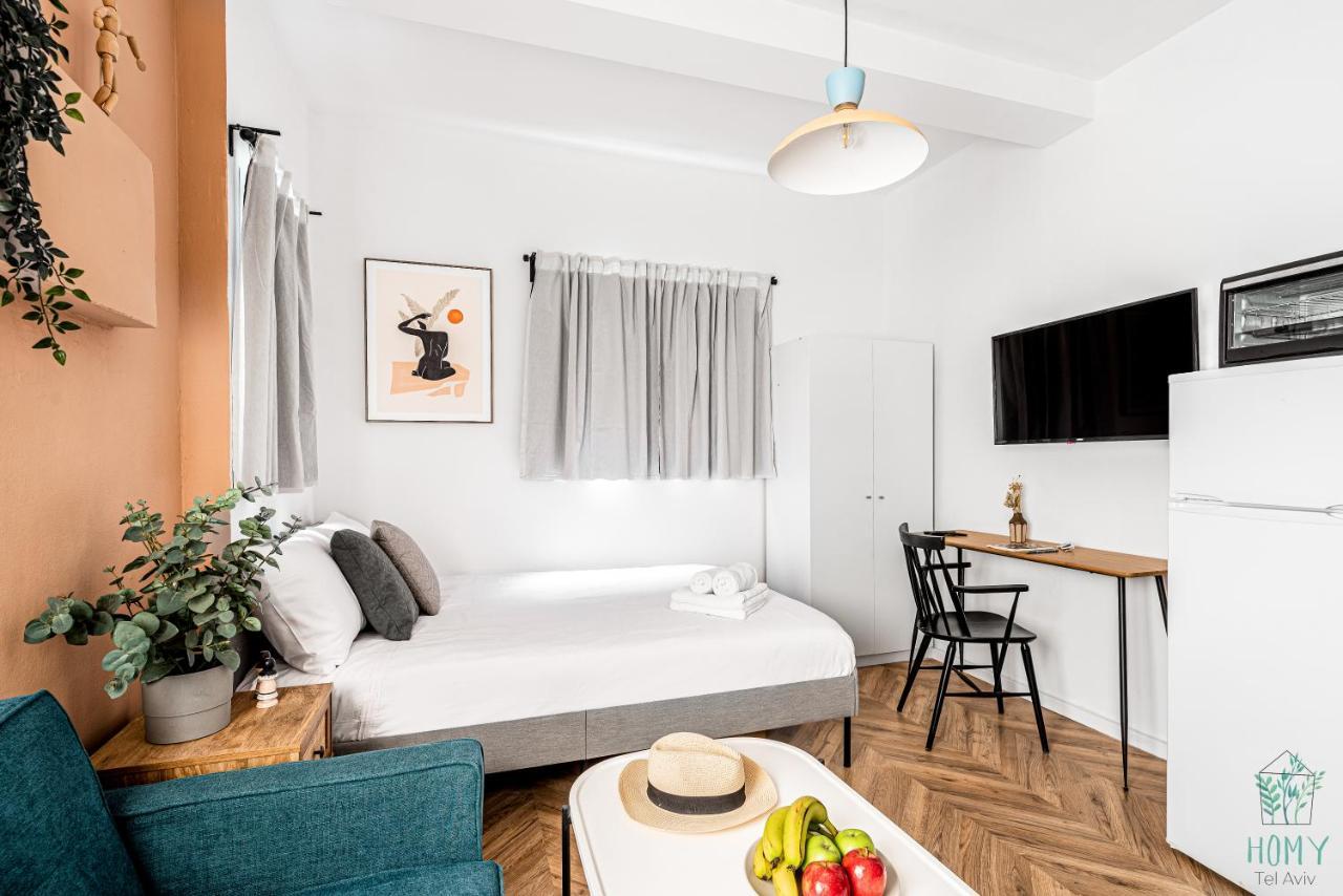 Stylish Studio Apartments On Dizengoff By Homy テル・アビブ エクステリア 写真